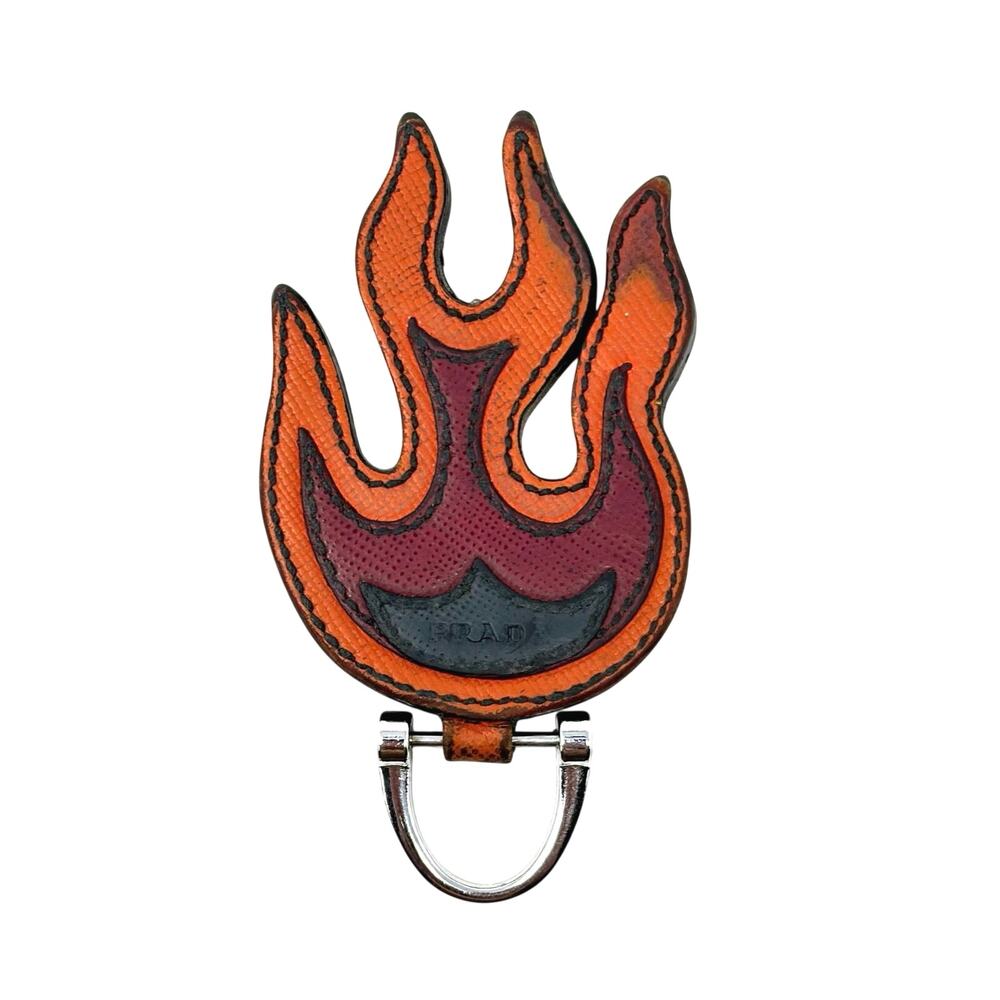 Prada Flame Keychain / Bag Charm